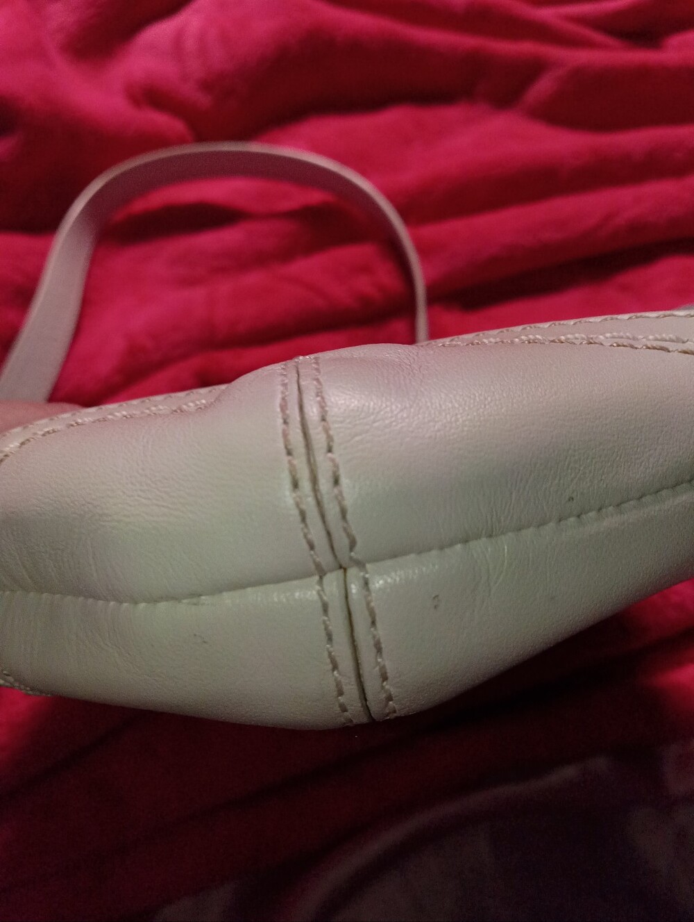Coach Light Blue Signature Canvas Shoulder Bag with Cream Trim - Picture 4 of 8